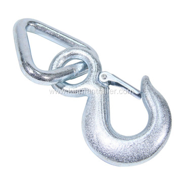 forged steel grab eye hook with triangle delta ring